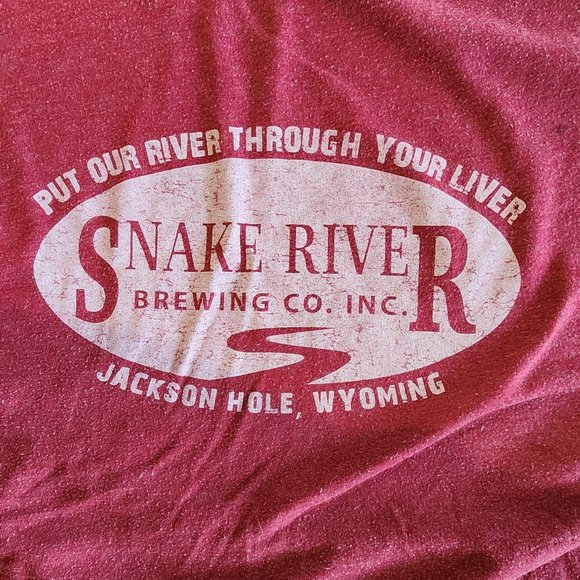 Next Level Snake River Brewing Company Jackson Hole Wyoming Tshirt - Picture 2 of 3
